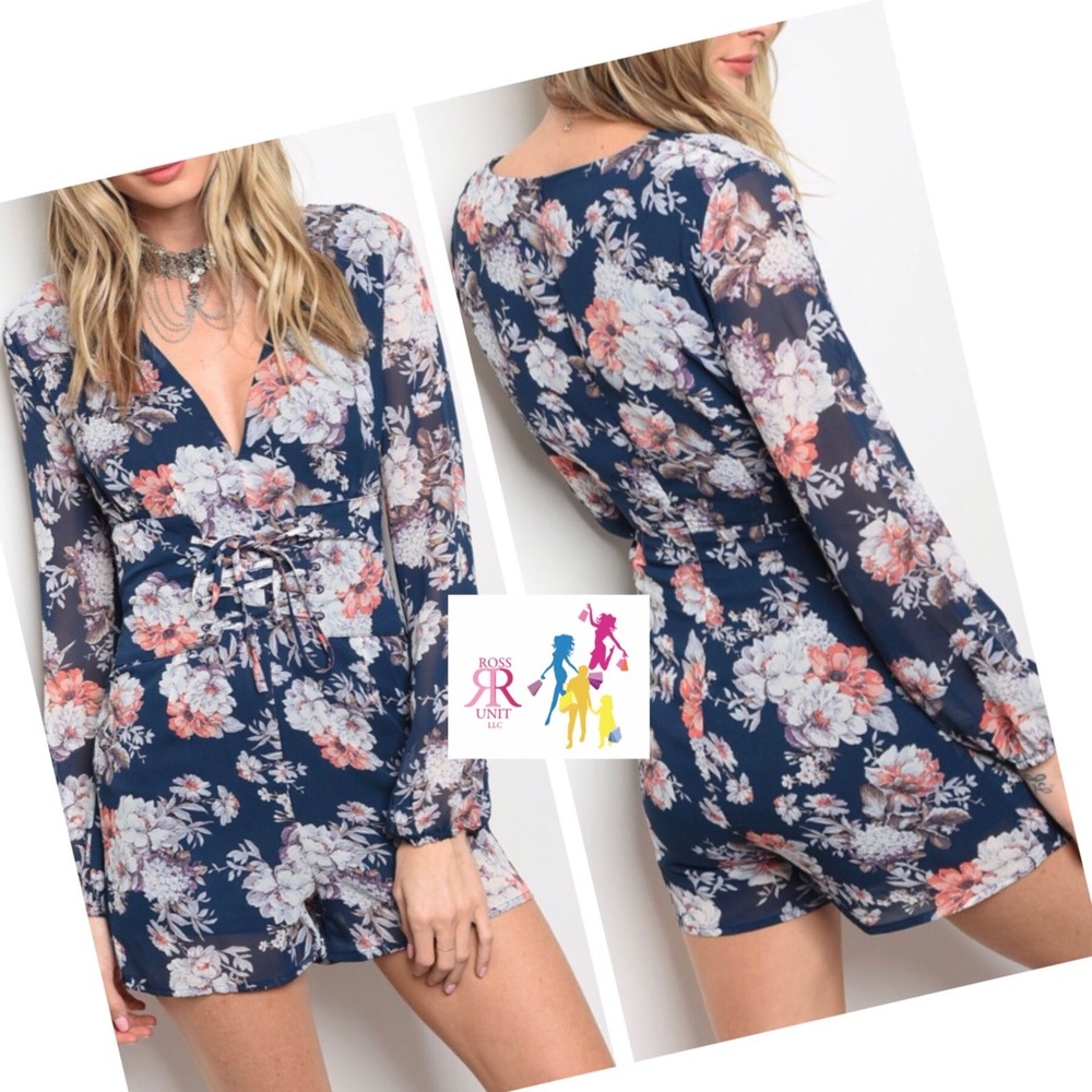 Navy Floral Jumper